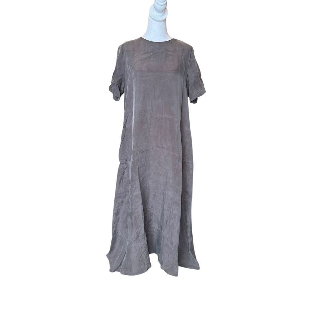 Hatch The James Dress Maternity Dress Charcoal Midi Womens Size 2 US Medium